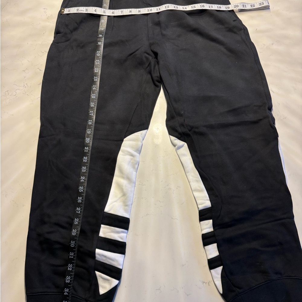 Adidas Black and White Joggers